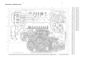 Page 38This assembly drawing shows a summary of all possible versions. For components used in a specific version see schematic diagram and respective parts list.3139 113 3478 pt3  dd wk0247
8-28-2
MAINS BOARD - COMPONENT LAYOUT 