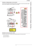 Page 9LFF6080
- 3 -
1 - Security - Software use license - Environment - Licence
Positions of Safety labels on the machine
The device has warning labels at the positions shown below. For your safety, you must never touch these surfaces 
when you remove a paper jam or when you replace the Toner cartridge.
Symbols for the main power switch
In accordance with IEC 60417, this machine uses the following symbols for the main power switch:
- means POWER ON.
- means POWER OFF.
Downloaded From ManualsPrinter.com Manuals 