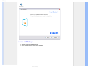 Page 454NBSU.BOBHF
2. Installer – Install Shield Legal
µChoose I accept for installation process. µCancel prompts user if you want to cancel installation.
 