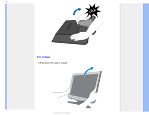 Page 665IF#BTF

Fold the Base 1) Push down the head of monitor.
 
 