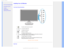 Page 65*OTUBMMJOH:PVS-$%.POJUPS

    

•  Front View Produt Description
• Connecting to Your PC
• The Base 
• Getting Started 
• Optimizing Performance

Installing Your LCD Monitor
Front View Product Description
1To switch monitors power On and Off
2
To access the OSD menu
3
To adjust the OSD menu 
4
Change to 4:3 display
5
InputTo change the signal input source
6
Automatically adjust the horizontal position, vertical position, phase a\
nd 
clock settings / Return to previous OSD level
7...