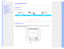 Page 51
Connecting to Your PC
   
        
 
   
 
• Front View Product 
Description
 • Accessory Pack
 • Connecting to Your PC
 • Getting Started 
 • Optimizing Performance
 • The Base 
  
   
   
   
   
   
 
Connecting to Your PC
Accessory Pack
Unpack all the parts. 
Power cord VGA cable EDFU pack 
  
RETURN TO TOP OF THE PAGE 
Connecting to Your PC
Connect the power cord and DVI cable to the back of the monitor firmly. \
(Philips has pre-connected 
VGA cable for the first installation.)...