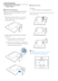 Page 119
2. Setting up the monitor
  Remove the base
Condition: 
•  For VESA standard mounting applications
  Remove the 4 screws and then remove the base 
from the monitor.
 Note
This monitor accepts a 100mm x 100mm 
VESA-Compliant mounting interface.
 
100mm
100mm
2.3  Remove base stand and base 
 (19S4L/
19S4LA)
  Remove the base stand
Before you star t disassembling the monitor base, 
please follow the instructions below to avoid 
damage or injur y.
1.  Place the monitor face down on a smooth 
surface,...