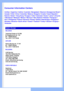 Page 63
   
       
 
 
 
  
  
  
  
Consumer Information Centers
Antilles • Argentina • Astline • Australia • Bangladesh • Bosnia & Herzegovina• Brasil • 
Canada • Chile • China • Colombia • Belarus • Bulgaria • Croatia • Czech Republic • 
Estonia • Dubai •  Hong Kong • Hungary • India • Indonesia • Korea • Latvia • Lithuania 
• Macedonia • Malaysia • Mexico • Morocco • New Zealand • Pakistan • Paraguay • 
Peru • Philippines • Poland • Romania • Russia • Serbia & Montenegro • Singapore • 
Slovakia • Slovenia...