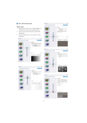 Page 1513
Start with Standard pane:
Adjust menu:
v $GMXVW0HQXDOORZ\RXWRDGMXVW%ULJKWQHVV
 &RQWUDVW)RFXV3RVLWLRQDQG5HVROXWLRQ
v 