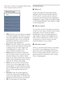 Page 1311
There are six modes to be selected: Office, Photo, 
Mo

vie, Game, Economy and Off.
 Office: 
•  Enhances text and dampens brightness 
to increase readability and reduce eye strain. 
This mode significantly enhances readability 
and productivity when youre working with 
spreadsheets, PDF files, scanned ar ticles or 
other general office applications.
 Photo: 
•  This profile combines color saturation, 
dynamic contrast and sharpness enhancement 
to display photos and other images with 
outstanding...