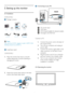 Page 6
4
2.1  Installation
221E2/221EL2

 Package contents
2. Setting up the monitor

 Note
Use only the AC/DC adapter model  ADPC1236/
FSP036-DGAA1/LCAP07F-2 

 Install base stand
221E2/221EL2
1. Place the monitor face down a smooth  
 surface taking care to avoid scratching or  
 damaging the screen.
2. Attach the monitor base stand to the base     
 column then fasten base stand.  
 

 Connecting to your PC
 
  DC power input
  VGA input
  DVI-D input(Available for selected models)
 
 Kensington...