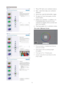 Page 1715
1. "Show Me" star ts color calibration tutorial. 
2. Star t - star ts the 6-step color calibration 
sequence. 
3. Quick View loads the before/after images. 
4. To return to Color home pane, click the 
Cancel button. 
5. Enable color calibration - by default is on. 
If unchecked, does not allow for color 
calibration to happen, dimes out star t and 
quick view buttons. 
6. Must have patent info in calibration screen.
First color Calibration Screen 
‡Previous button is disabled until the sec-...