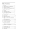 Page 2Table of Contents
1. Important ......................................................... 1
1.1  Safety precautions and maintenance ............... 1
1.2 Notational Descriptions ......................................... 2
1.3  Disposal of product and packing material.... 3
2.  Setting up the monitor .................................. 4
2.1 Installation ....................................................................... 4
2.2  Operating the monitor ........................................... 5
2.3...