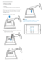 Page 108
2. Setting up the monitor
2.  Remove the 4 screws and then remove the 
base from the monitor.
100mm
100mm
2.3  Remove the Base
Condition: 
•  For VESA standard mounting applications
Before you star t disassembling the monitor base, 
please follow the instructions below to avoid 
damage or injur y.
1.  Remove the 4 screw covers.
 Note
This monitor accepts a 100mm x 100mm  
VESA-Compliant mounting interface.
 
 