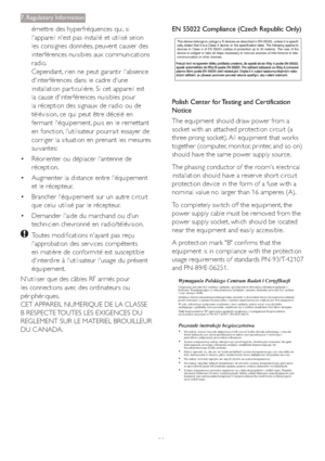 Page 3432 émettre des hyperfréquences qui, si 
l'appareil n'est pas installé et utilisé selon 
les consignes données, peuvent causer des 
interférences nuisibles aux communications 
radio. 
Cependant, rien ne peut garantir l'absence 
d'interférences dans le cadre d'une 
installation par ticulière. Si cet appareil est 
la cause d'interférences nuisibles pour 
la réception des signaux de radio ou de 
télévision, ce qui peut être décelé en 
fermant l'équipement, puis en le remettant 
en...