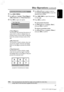 Page 27English
27
3139 115 2xxx1
Preview Function (VCD only)
1Press DISC MENU.
2Use 34 keys to highlight { Track Digest },
{ Disc Interval } or { Track Interval }.
3Press OK to open one option.
Select Digest Type:
Track Digest
Disc Interval
Track Interval
{ Track Digest }
This function will minimise the picture of
every track in order to display every six
of these tracks on the screen to help you
know the content of every track on the
disc.
{ Disc Interval }
This function is used to divide a disc into
six parts...