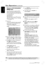 Page 2828
3139 115 2xxx1
English
Disc Operations (continued)
Playing an MP3/WMA/JPEG/
MPEG-4 disc
This DVD system can playback WMA,
MPEG-4, MP3, JPEG, VCD & SVCD files
on a personally recorded CD-R/RW disc
or commercial CD.
IMPORTANT!
You have to turn on your TV and set to
the correct Video In channel.  (See page
19 “Setting the TV”).
1Load a disc.
➜The disc reading time may exceed 30
seconds due to the complexity of the
directory/file configuration.
➜The disc menu appears on the TV
screen.
00:19...