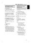 Page 25
25
English
Disc Operations (c o n t i n u e d )
Basic playback controls
Pausing playback
z   During playback, press 
u.
