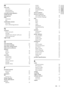 Page 3333
English
r ot a te  19set tings 23slideshows 19troubleshooting  30zoo m  19picture options 19picture-in-picture 2nd audio language  162nd subtitle language  16play d i s c s  16DivX  18MP3 20radio 29slideshows 19troubleshooting  30U S B 17position connectors   11position 10power options auto standby  25brightness 25screen saver  25sleep timer  25preference audio 23auto standby  25change password  24disc menu 24display panel 25menu language  24parental control 24screen saver 25sleep timer  25subtitle...