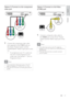 Page 1313
Option 3: Connect to the Video 
(CVBS) jack
1  Connect a composite video cable to 
the  VIDEO 
 jack on this Home Theater 
System and the VIDEO input jack on the 
TV.
Note
  The video input jack on the T V might be   •
labeled as A / V IN, VIDEO IN, COMPOSITE or 
BASEBAND. 
   
This type of connection provides standard 
  •
picture quality.
 
 
 
 
 
 
VIDEO
VIDEO OUT
VIDEO IN
Option 2: Connect to the component 
video jack
1  Connect the component video cable 
(not supplied) to the  Y Pb Pr 
 jacks on...