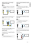 Page 119
Option 1: Connect audio through a digital 
coaxial cable
Note
The digital coaxial cable or connector might be  •labeled COA XIAL DIGITAL OUT or SPDIF OUT .
(Cable not supplied)
 
Option 2: Connect audio through a digital 
optical cable
Note
The digital optical cable or connector might be  •labeled SPDIF OUT  or OPTICAL OUT . 
(Cable not supplied)
  
Option 3: Connect audio through analog 
audio cables
(Cable not supplied)
 
TV
TV
TV
Option 3: Connect to the TV through 
composite video (CVBS)
Note
The...