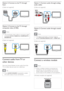 Page 108
   
 
 
 
Option 1: Connect audio through analog 
audio cables
   
(Cable not supplied)
 
 
 
 
 
 
 
 
Option 2: Connect audio through coaxial 
cable
  Note
 
The digital coaxial cable or connector might be   •
labeled  COAXIAL/DIGITAL OUT 
 or   
 
SPDIF OUT 
 
. 
 
 
(Cable not supplied)
 
 
 
 
 
 
 
 
 
Connect a wireless module
 
Note
 
When a wireless module is connected and   •
switched on, the rear speakers of the home 
theater will be muted and the rear surround 
sound output to the wireless...