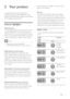 Page 77
Standard Pro le or Pro le 1.1 specs can play 
Bonus View features. 
   
  
 
 
 
 
 
BD-Live 
   
Connect this product to the movie studios 
website via the L AN por t to access a variety 
of up-to-date content (e.g. refreshed previews 
and exclusive special features). You can also 
enjoy nex t generation possibilities, such as 
ringtone/wallpaper downloads, peer-to-peer 
interactions, live events and gaming activities. 
   
 
 
 
 
 
Region codes
 
 
You can play discs with the following region...