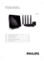 Page 1HTS9810
Register your product and get support at
www.philips.com/welcome
EN DVD Home Theatre System 5
FR Home Cinéma DVD  51
ES Cine en casa con DVD 97
DE DVD Home Entertainment-System 143
NL DVD home theatre 189
 