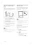 Page 3232     EN
Play from portable media 
player
Simply connect your portable media player (e.g. 
MP3 player) to this unit to enjoy superb sound 
quality from your music collections.
MP3
1 Connect a 3.5mm stereo audio cable 
(supplied) from the MP3 LINK socket on 
this unit to the ‘headphone’ socket on your 
portable media player.
2 Press AUX/DI /MP3 LINK repeatedly until 
‘MP3 LINK’ is displayed.
3 Start play on your portable media player.
See chapter ‘Adjust Sound’ to enhance 
the audio output.
4 To stop...