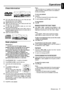 Page 2121
English
Discs information
●DVD video discs may have one or more Titles, and each
Title may have one or more Chapters.
●Playback stops at the end of each Title.
●Video CDs may have one or more Tracks, and each Track
may have one or more Indexes.
●To make easy and convenient access, you can move
between Tracks and Indexes.
●Some Video CDs have Play Back Control (PBC), which is a
predefined playback sequence stored on the disc (refer to
“Special VCD/SVCD  features”).
●Audio CDs contain only Tracks.
Basic...