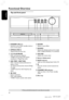 Page 1818
3139 115 23271
English
Functional Overview
* = Press and hold the button for more than two seconds.
1STANDBY ON (B)
–Switches to Eco Power standby mode or
turns on the system.
2OPEN/CLOSE 0
–Opens/Closes the disc tray.
3ÉÅ PLAY/PAUSE
–DISC: starts/pauses playback.
–TUNER: starts preset radio station
installation in Plug & Play mode.
4S  PREV / NEXT T
–DISC: *searches backward/forward or
selects a track.
–TV: selects previous/next channel (Philips
TV only).
–TUNER: tunes the radio frequency up/
down....