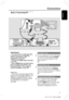 Page 11English
11
3139 115 23481
Connections
IMPORTANT!
–You only need to make one video
connection from the following
options, depending on the
capabilities of your TV.
–Connect the DVD system directly
to the TV.
–Scart (RGB) Video provides better
picture quality than S-Video and
Composite Video.  These options
must be available on your TV.
Helpful Hint:
–To hear the TV channels through this DVD
system, use the audio cables (white/red - not
supplied) to connect AUX IN jacks to the
corresponding AUDIO OUT jacks...