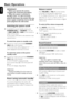 Page 20English
20
Basic Operations
IMPORTANT!
–Before you operate the system,
complete the connection procedures.
–When the system is switched to
Standby mode,  it is still consuming
power.To disconnect the system from the
power supply completely, reomve the AC
power plug from the wall socket.
Switching the system on/off
●In standby/Eco-power standby mode, press
STANDBY-ONB or SOURCE on the set,
or DISC, USB, FM or AUX on the remote to
switch on the system.
➜The system will switch to the selected or last...