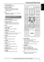 Page 1717
English
Functional Overview
Control buttons available on the
remote only
*SYSTEM MENU (DVD mode only)
– Enters or exits system setup menu.
(Joystick 1 2 3 4– Selects movement direction in the menu.
– Use 1 2 to select a preset radio station.
)OK– Confirms a selection.
¡DISC SKIP– Selects next disc tray for playback.
™REPEAT– Selects various repeat modes.
£VOICE (only available in Multi-channel mode)
– Turns on / off clear voice sound effect.
≤MUTE– Mutes or restores the volume.
∞DIM– Turns on / off...