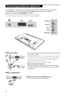 Page 18
12Satellite receiver, decoder, CDV, games, etc.
Carry out the connections shown opposite.
Other equipment

DVI-I In
EXT 1
Connecting peripheral equipment
Carry out the connections shown opposite, using a good quality
euroconnector cable.
If your video recorder does not have a euroconnector socket, the only
connection possible is via the aerial cable.You will therefore need to
tune in your video recorders test signal and assign it programme
number 0 (refer to manual store, p. 6).
To  reproduce the video...