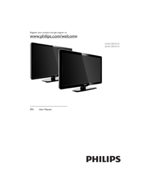 Page 122HFL3381D/10
26HFL3381D/10
EN User Manual Register your product and get support at
www.philips.com/welcome 