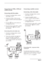 Page 31
EN-27
EN
Connecting two VCRs, a VCR and 
a DVD recorder 
Connecting with Eurocables
As shown in the ﬁ gure below, connect 
aerial cables 1 and  2.
Connect the VCRs or DVD-recorder  
 to EXT1 and EXT2 with the Eurocables 4 
and 5.
Press the 
 key on the remote con-
trol display Source list.
Press the  ï key to select   EXT1 or EXT2 
and press the  Æ /   key to confirm 
your selection.
Connecting with aerial cables only As shown in the ﬁ gure below, connect 
aerial cables 1, 2 and 3.
Tune in the...