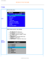 Page 38
On Screen Display
RETURN TO TOP OF THE PAGE
TV Mode EXIT Exit from this menu
INPUT 
SELECTSelect video source for main display:
l     PC ANALOG: PC VGA input
l     PC DIGITAL: PC DIGITAL input
l     TV TUNER: Antenna or cable TV input
l     EXT: Scart input
l     COMPOSITE: Composite video input
l     S-VIDEO: S-video input
l     COMPONENT: Component video input
file:///D|/My%20Documents/dfu/300WN5/english/300wn5/OSD/osddesc.htm (16\
 of 23)2005-02-16 10:33:16 AM 