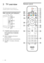 Page 86
Remote control
 
1
22
4
5
7
6
10
11
12
13
14
8
9
2
3
21
18
17
16
15
20
19
3 TV overview
This section gives you an over view of 
commonly used TV controls and functions.
Side controls and indicators
 
a  POWER: Switches the product on 
or off. The product is not powered 
off completely unless it is physically 
unplugged.
b  P/CH +/-: Switches to the next or 
previous channel.
c 
 SOURCE: Selects connected devices.
d  VOLUME +/-: Increases or decreases 
volume.
3 4
2
1
EN
Downloaded From T,-Manual.com...