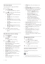 Page 1412
•[Tint]Adjusts the colour balance in an 
image. 
•[Custom tint]Customises tint setting.
•[Pixel Plus HD]Adjusts picture quality to 
optimal contrast, colour and sharpness.
•[Dynamic contrast]Enhances 
contrast. A  [Medium] setting is 
recommended.
•[Dynamic backlight]Adjusts 
brightness of the T V backlight to 
match lighting conditions.
•[Colour enhancement]Makes 
colours more vivid and improves 
the details in bright colours. You can 
switch this feature on or off.
•[Light sensor]Adjusts settings...