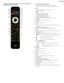 Page 10English10
Remote	control 	function
b
c a
d
f
i
p q s
r t
j
k
l
n o
m h ge
a			 (POWER-ON	
/	STANDBY-ON)
    Press to Turn the unit On and go into Standby mode. 
    To completely Turn Off the unit, you must unplug the AC power 
cord.
b	 FAV
    Displays a list of all channels marked as favorite. 
    (Includes subchannels)
c	 SLEEP
    Press to activate the sleep timer.
d		 COLOR	buttons	 (green	/	yellow)
  Functionally useful for Net ser vice.
e	 VUDU	and	COLOR	button	 (blue)
    Star ts up VUDU and...