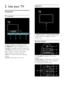 Page 12  
EN      12       
2 Use your TV 
Controls 
TV controls  
 
1.  +/-: Increase or decrease volume. 
2. AMBILIGHT: Switch Ambilight on or off.     
Ambilight is available on certain models only. 3.  (Home): Access the Home menu. Press 
again to launch an activity in the Home 
menu. Confirm an entry or selection.   4. CH +/-: Switch to the next or previous 
channel.   5. Power: Switch the TV on or off.   
  
Indicators  
 
1. Ambient sensor / remote control sensor 
Ambient sensor is available on certain...