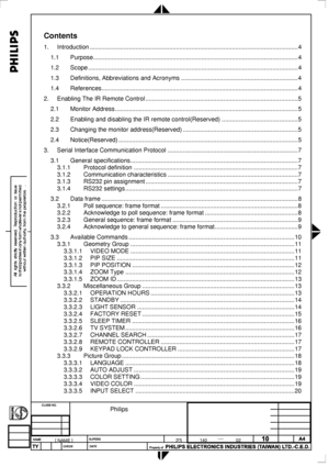 Page 84
 
 
Contents 
1. Introduction........................................................................\
...................................................4 
1.1 Purpose........................................................................\
.................................................4 
1.2 Scope........................................................................\
....................................................4 
1.3 Definitions, Abbreviations and...