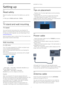 Page 42
Setting up
2.1
Read safety
Read the safety instructions first before you use the
TV.
In Help, go to  Safety and care  >  Safety .
2.2
TV stand and wall mounting
TV stand
You can find the instructions for mounting the TV
stand in the Quick Start Guide that came with the TV.
In case you lost this guide, you can download it from 
www.philips.com .
Use the product type number of the TV to look for the
Quick Start Guide to download.
Wall mounting
For 4201 series
Your TV is also prepared for a VESA-compliant...