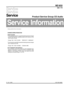 Page 1Service Information
Service Service
Service
ServiceService
Product Service Group CE Audio
3139 785 30089 10 - 09 - 2002
MZ-9/22
A02 - 174
Already published Service Informations :
CHANGES DURING PRODUCTION
FRONT BOARD
* From production week 0217 onwards the following has been changed
to solve Thin/Thick Disc readability problem and to improve on the
Tape transition timings.
Change 7400 3139 110 53251 TMP87CS71F - MZ9S53251
* From production week 0225 onwards the following has been changed
due to material...