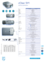 Page 2LC4731 cClear SV1
LCD3x 0.79 high-temperature poly-silicon active matrix LCD’s 
Resolution SVGA 
Brightness 2600 ANSI  lumens 
dimmed 2000 ANSI  lumens 
Lamp 200 W Philips UHP 
Avarage life time 2000 hours 
Contrast400:1 Fan noise 33 dB (30 dB in whisper mode) Loudspeakerpowerful 6 W speaker 
LensF/1.75 - 2.1 ; f = 26.7 - 31.8 mm 
1.2x Manual Zoom; Manual Focus 
Projection distance  1,0 - 10 m (image diagonal 30.3 - 303) 
Input signals Video  NTSC 3.58, 4.43 ; PAL B,G,D,H,I,N,M ; SECAM 
S-video/S-VHS...