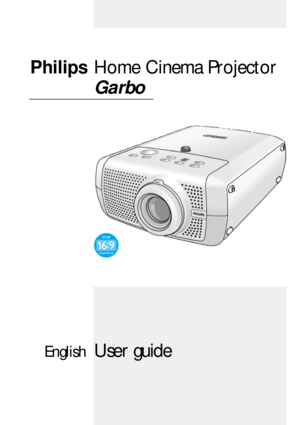 Page 1Home Cinema Projector
GarboPhilips
User guide
English 