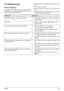 Page 21Service 21
Troubleshooting
Power Cycling
If a problem occurs that cannot be corrected with the
instructions in this user manual (see also the help
below), follow the steps given here.1Switch the device off using the on/off switch on the
side.
2Wait at least ten seconds.
3Switch the device on using the on/off switch on the
side.
4If the problem repeats, please contact our technical
customer service or your retailer.
 
ProblemsSolutions
The Pocket Projector cannot be switched on • Connect the supplied...