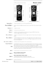 Page 82. Functional overview
To switch the projector in or out of the Power/Standby mode.
Function as the Left and Right mouse keys of your pc when USB or PS/2 connection has been
made.
To adjust the volume.
To activate and de-activate the menu.
To select the current projection source (Computer, Component, RGBS, S-Video, Video).
The button toggles between the five signals.
To capture a (moving) picture. The button toggles between the Freeze mode and the display
situation.
To switch the ‘Digital Zoom’function...