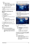 Page 25Rotate the Image
Using your thumb contact the touchpad 
and swipe with the forefinger in a circular 
manner to rotate an image (see also 
Touchpad / Gestures, page  8).
  Media Playback  25
10Press  T to pause the slide show.
11 Pre ss \277  t
 o end the slide show and return to the 
overview.
12 When yo u pre
 ss \277  again, you will return to the 
main menu.
Slide Show with Background 
Sound
1 Start the slideshow.
2 Pre ss \023/\024 , to open t
 he menu bar.
3 Using  \300/\301  selec
 t \323.
4 Conf...