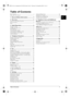 Page 3Table of Contents 3
EN
Table of Contents
Dear Customer  ............................................................ 2
About this User Manual  .............................................. 2
1 General Safety Information ................ 4
2 Overview............................................... 5
Overview of the Menu Functions  ................................ 5
Device Overview .......................................................... 6
Panel...