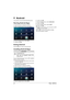 Page 3030Philips · HDP15x0
9 Android
Your projector uses the Android operating system.
Starting Android Apps
1Switch the device on using the on/off key.
2After the initial screen the main menu appears.
3Use the navigation keys to select APPs.
4Confirm with OK.
Exiting Android
Press the u key to return to the main menu.
Installing Android-Apps
You can install other apps. Use the APK installation 
packets, proceed as follows:
1Download the package APK and save it onto a mem-ory card or USB-stick.
2Insert the...