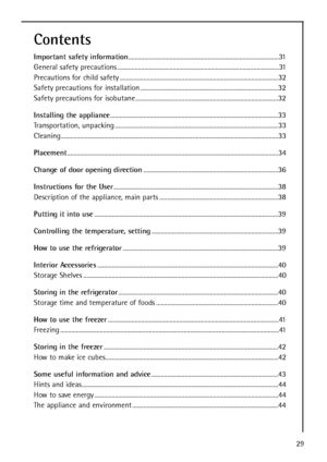 Page 329
Contents
Important safety information...............................................................................................31
General safety precautions ......................................................................................................31
Precautions for child safety ....................................................................................................32
Safety precautions for installation...