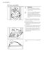 Page 388.7 Door reversibility
E
F A
B
D C
WARNING!
Before carrying out any opera-
tions, remove the plug from the
power socket.
To carry out the following opera-
tions, we suggest that this be
made with another person that
will keep a firm hold on the doors
of the appliance during the oper-
ations.
• Remove the spacer (A) and move to
the other side of the hinge pivot (B).
• Remove the doors.
• Remove the left-hand cover pin of the
middle hinge (C,D) and move to the
other side.
• Fit the pin of the middle hinge...